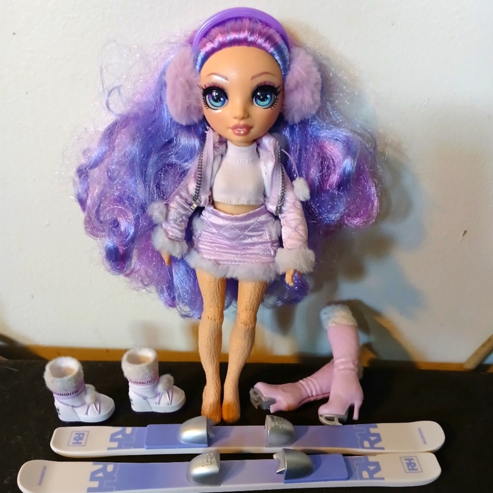 Rainbow High Violet Willow Fashion Doll Winter Break Purple Doll & Accessories